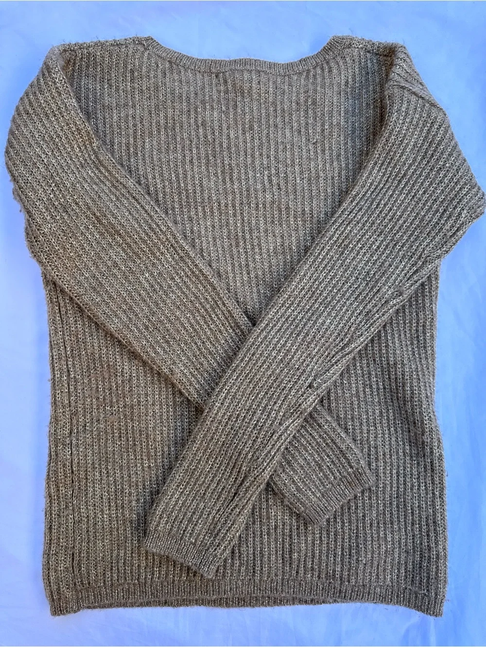 Banana Republic M Crewneck Wool/ Alpaca Blend Sweater Preppy Old Money Knit